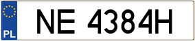 Trailer License Plate